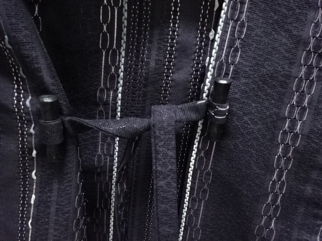   紗 変わり縞模様織出し道中着